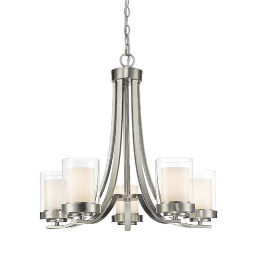 Zlite 426-5-BN 25.25 x 22.25 in. Willow Brushed Nickel Chandelier