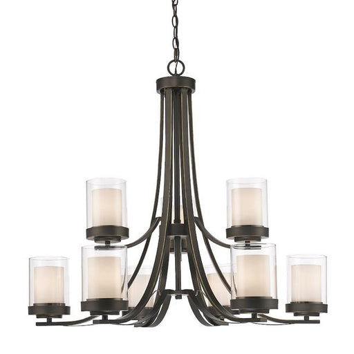 Zlite 426-9-OB 31.25 x 29.25 in. Willow Olde Bronze Chandelier