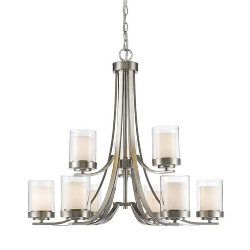 Zlite 426-9-BN 31.25 x 29.25 in. Willow Brushed Nickel Chandelier