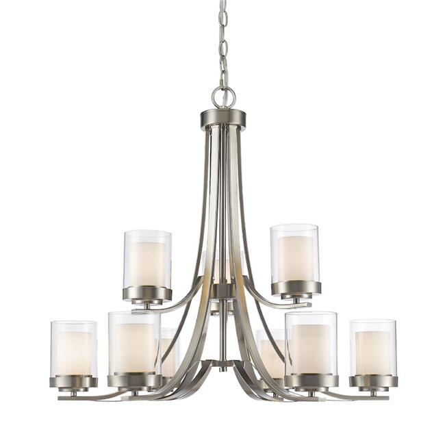 Zlite 426-9-BN 31.25 x 29.25 in. Willow Brushed Nickel Chandelier