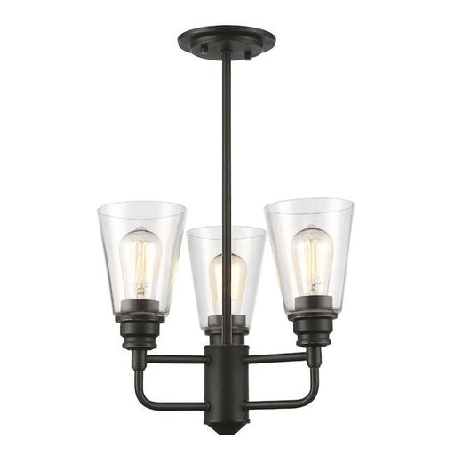 15 x 17.38 in. Annora Olde Bronze Semi Flush Mount