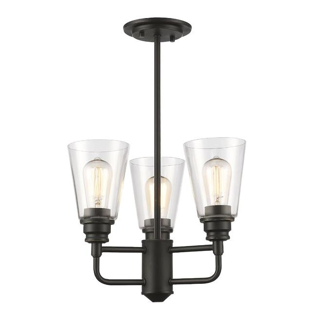 15 x 17.38 in. Annora Olde Bronze Semi Flush Mount