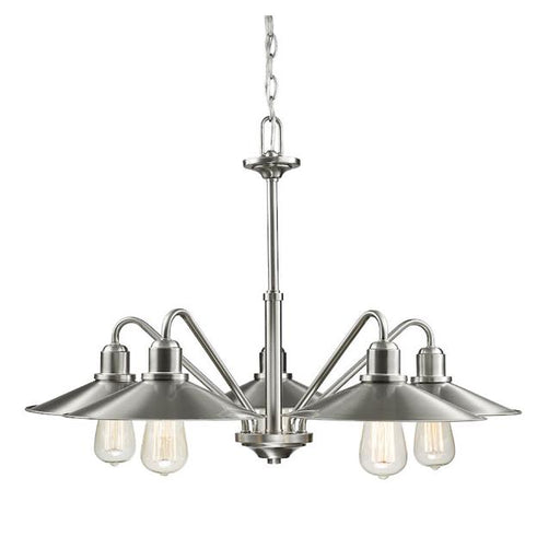 Zlite 613-5-BN 30.25 x 30.25 x 20 in. Casa Brushed Nickel Chandelier