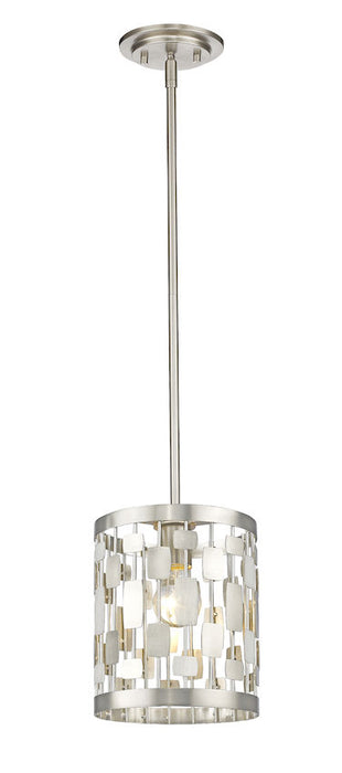 Zlite 430MP-BN 6 x 6 x 9.75 in. Almet Brushed Nickel Mini Pendant