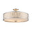 20.5 x 10.5 in. Elea Brushed Nickel Semi Flush Mount