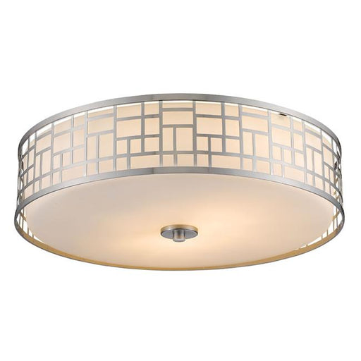 20.5 x 6.5 in. Elea Brushed Nickel Flush Mount