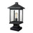 Zlite 531PHBS-SQPM-BK 9.5 x 19.5 in. Portland Black Outdoor Post
