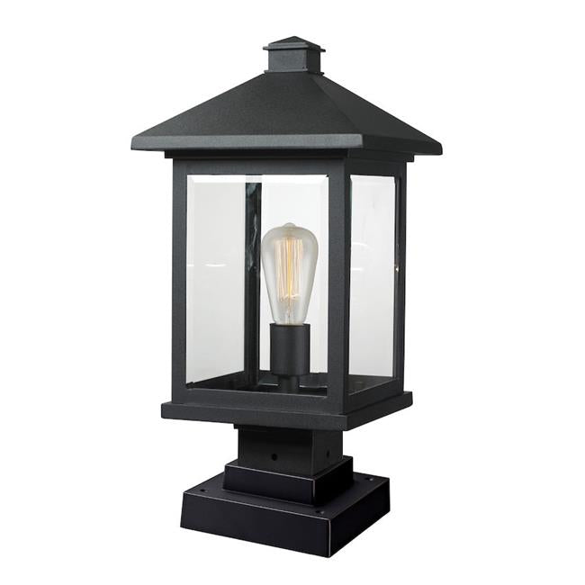 Zlite 531PHBS-SQPM-BK 9.5 x 19.5 in. Portland Black Outdoor Post