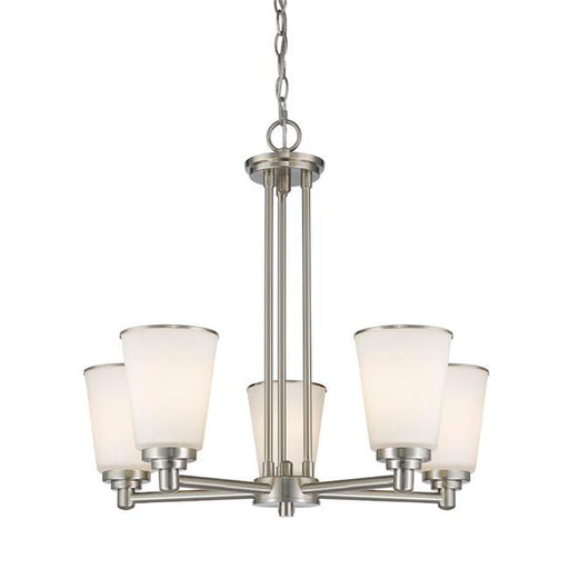 Zlite 432-5BN 24 x 21.5 in. Jarra Brushed Nickel Chandelier