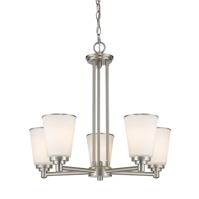Zlite 432-5BN 24 x 21.5 in. Jarra Brushed Nickel Chandelier