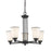 Zlite 432-5BRZ 24 x 21.5 in. Jarra Bronze Chandelier