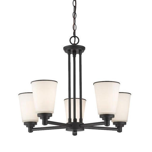 Zlite 432-5BRZ 24 x 21.5 in. Jarra Bronze Chandelier