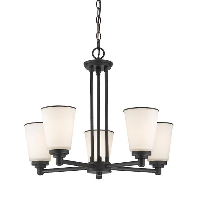 Zlite 432-5BRZ 24 x 21.5 in. Jarra Bronze Chandelier