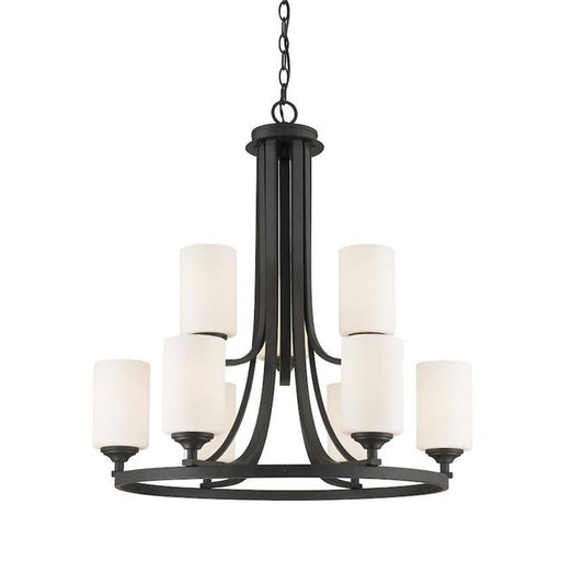 Zlite 435-9BRZ 26.25 x 28.375 in. Bordeaux Bronze Chandelier