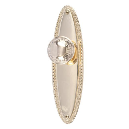 Brass Accents D05-K650G-HTF-605 10.06 in. Revere Door Knob with 0.37 in. Privacy Backset&#44; Polished Brass