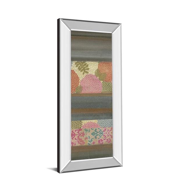 Classy Art 1824MF 18 x 42 in. Pretty in Pink IV by Willie Green-Aldridge Mirror Framed Print Wall Art