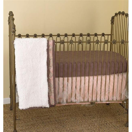 Nightingale 3pc Crib Bedding Set - Pink & Gray