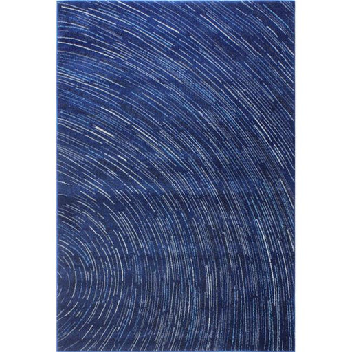 Bashian E110-DKBL-76X96-5468 Bashian Everek Collection Contemporary Polypropylene Machine Made Area Rug&#44; Dark Blue - 7 ft. 6 in. x 9 ft. 6 in.