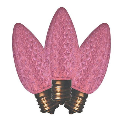 Holiday Bright Lights BU25LEDFC9-TPKA LED C9 SMD Bulb  Pink - B x 25