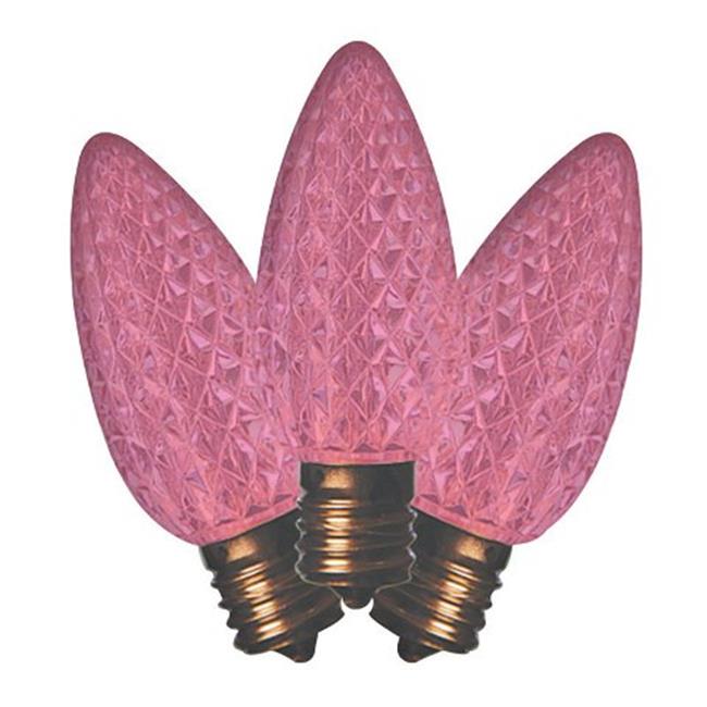 Holiday Bright Lights BU25LEDFC9-TPKA LED C9 SMD Bulb  Pink - B x 25