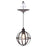 Worth Home Products PBN-4034-0011 1-Light Brushed Bronze Instant Pendant Conversion Kit- Globe Cage Shade