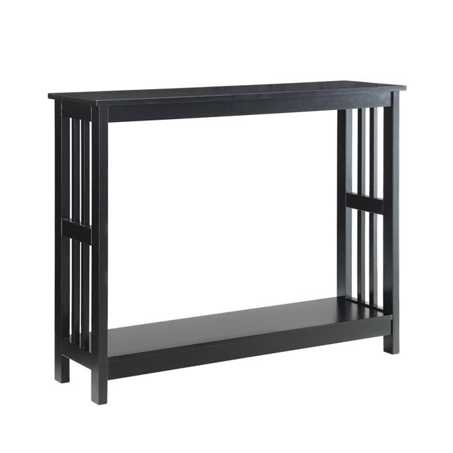 Console Table&#44; Black - 39.5 x 11.75 x 31.5 in.