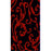 5 x 8 Hollywood Hand Carved Modern Indian Rug - Black &amp; Red