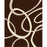 4 x 6 Hollywood Hand Carved Modern Indian Rug - Chocolate &amp; Black