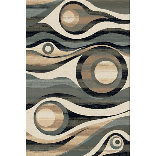 4 x 6 Reflections Hand Carved Indian Rug - Rust &amp; Chocolate