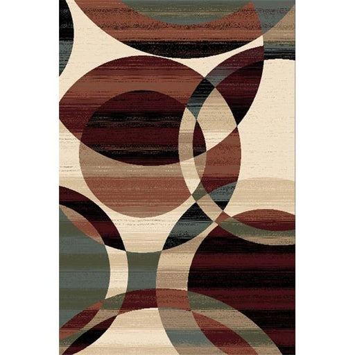 8 x 11 Reflections Hand Carved Indian Rug - Chocolate &amp; Multi
