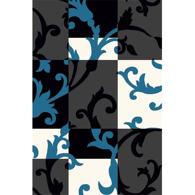 5 x 8 Studio Frieze Heat-Set Woven Rug - Charcoal  Black &amp; Fume