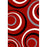 5 x 8 Studio Frieze Heat-Set Woven Rug - Red  Charcoal &amp; Grey
