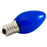 Profesional C7 LED Decorative Lamps - Frosted Blue Glass