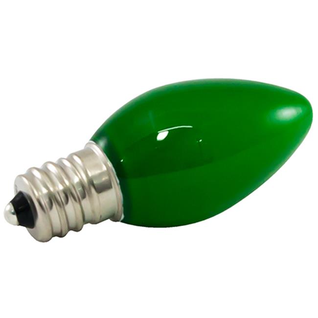 Profesional C7 LED Decorative Lamps - Frosted Green Glass