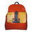 Aryana Bita1org Junior Womens Orange Front Pocket Top Zipper Bita Backpack