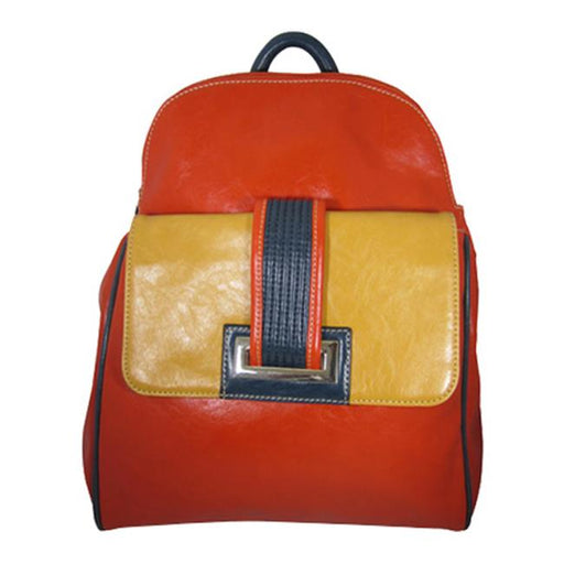 Aryana Bita1org Junior Womens Orange Front Pocket Top Zipper Bita Backpack
