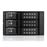 2x5.25 in. to 3x3.5 in. SAS-SATA 6.0 Gb-s Trayless Hot-Swap Cage - Black Handle