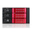 2x5.25 in. to 3x3.5 in. SAS-SATA 6.0 Gb-s Trayless Hot-Swap Cage - Red Handle