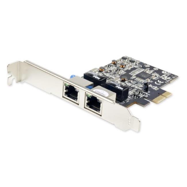 SYBA SY-PEX24028 Dual Port Gigabit Ethernet Network PCI e Controller Card with up to 2 RJ45 LAN Connections