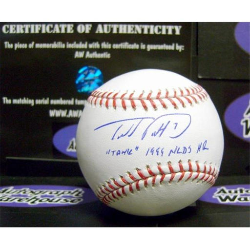 Autograph Warehouse 32580 Todd Pratt Autographed Basebal Inscribed Tank 1999 Nlds Hr