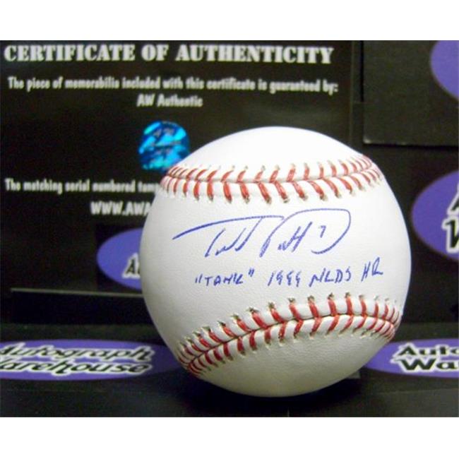 Autograph Warehouse 32580 Todd Pratt Autographed Basebal Inscribed Tank 1999 Nlds Hr