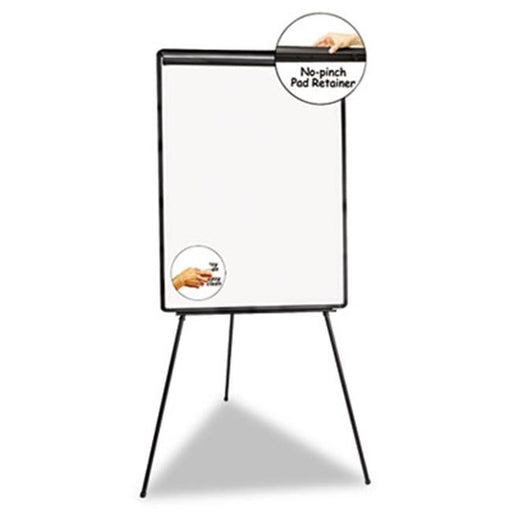 Universal 43032 Lightweight Tripod Style Dry Erase Easel&#44; 29 x 41&#44; White-Black