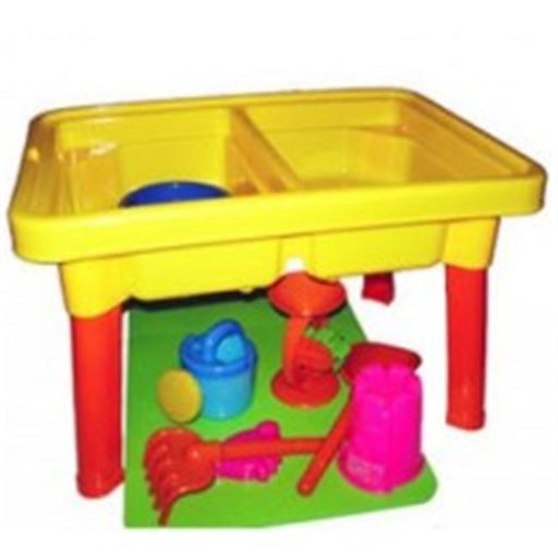 Az Import & Trading BT25C Sandbox Castle 2-in-1 Sand and Water Table with Beach Play Set - 23 in.
