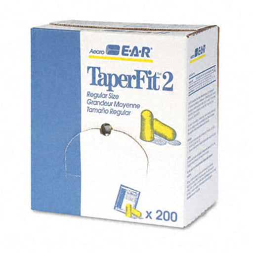 3M 3121219 TaperFit 2 Self-Adjusting Ear Plugs  Uncorded  Foam  Yellow  200 Pairs/Box