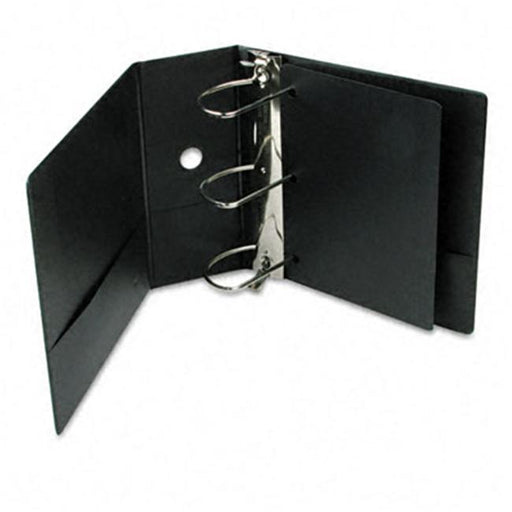 Cardinal 17951 Clearvue Xtravalue Slant-D Ring Presentation Binder  5in Cap  BLK Vinyl