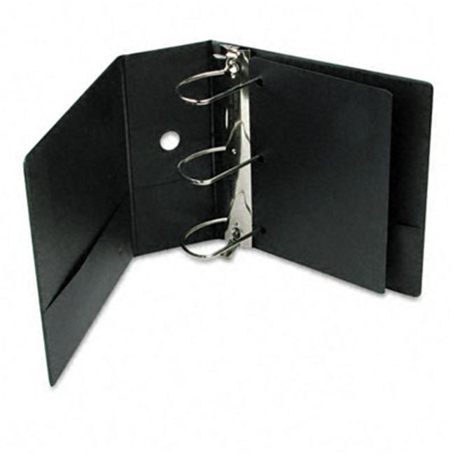Cardinal 17951 Clearvue Xtravalue Slant-D Ring Presentation Binder  5in Cap  BLK Vinyl