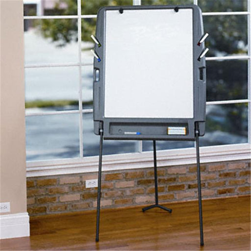 Iceberg 30227 Portable Flipchart Easel with Dry Erase Surface  35 x 30  Gray