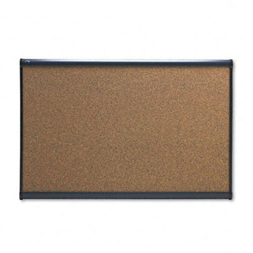 Quartet B243G Prestige Bulletin Board  Graphite-Blend Cork  36 x 24  Aluminum Frame