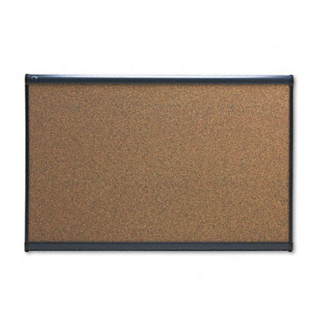 Quartet B243G Prestige Bulletin Board  Graphite-Blend Cork  36 x 24  Aluminum Frame
