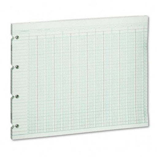 Wilson Jones G1024 Accounting Sheets  24-Col  9-1/4 x 11-7/8  100 Loose Sheets/pk  GN